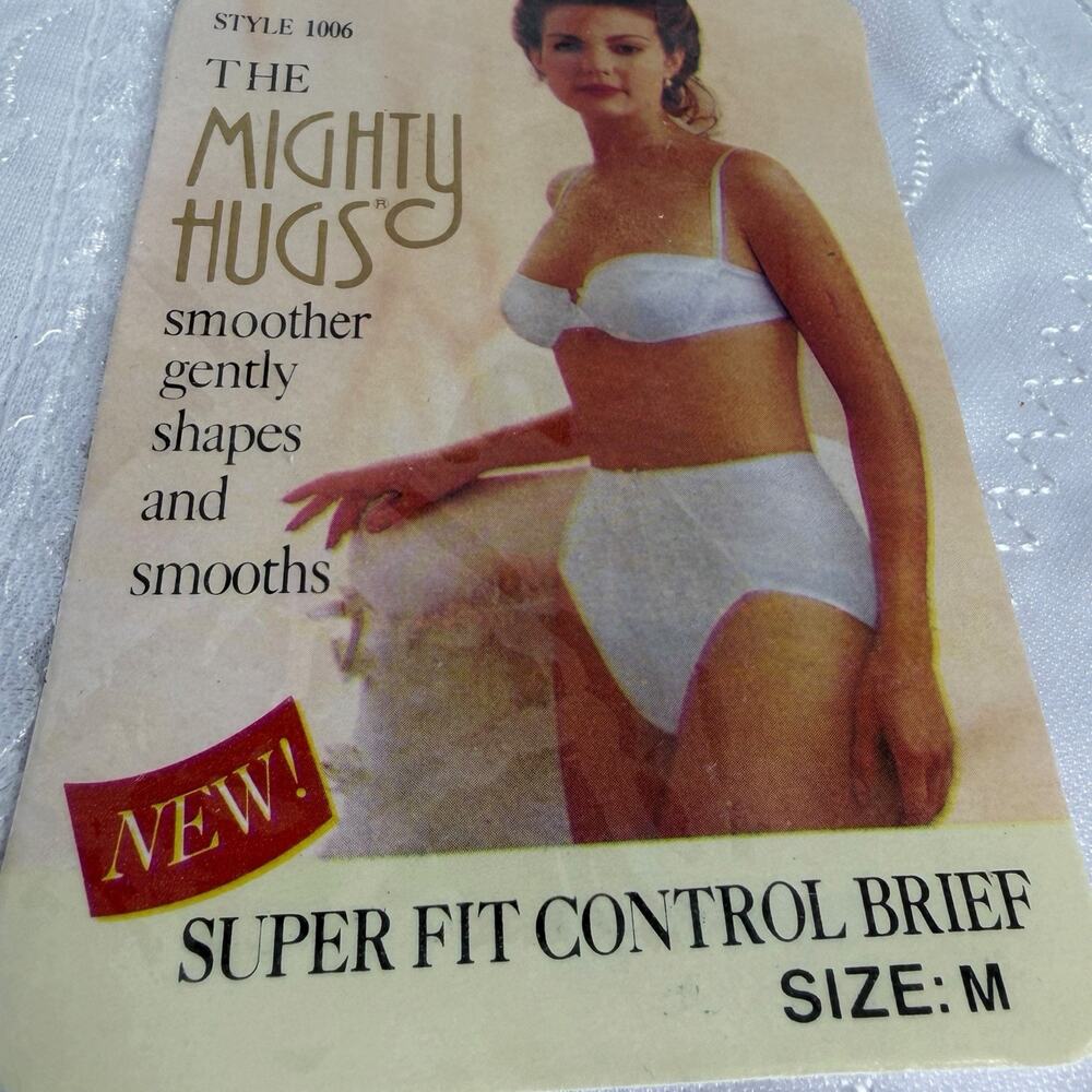 Breezies Mighty Hugs Super Fit Control Brief Shapewear Sz M
